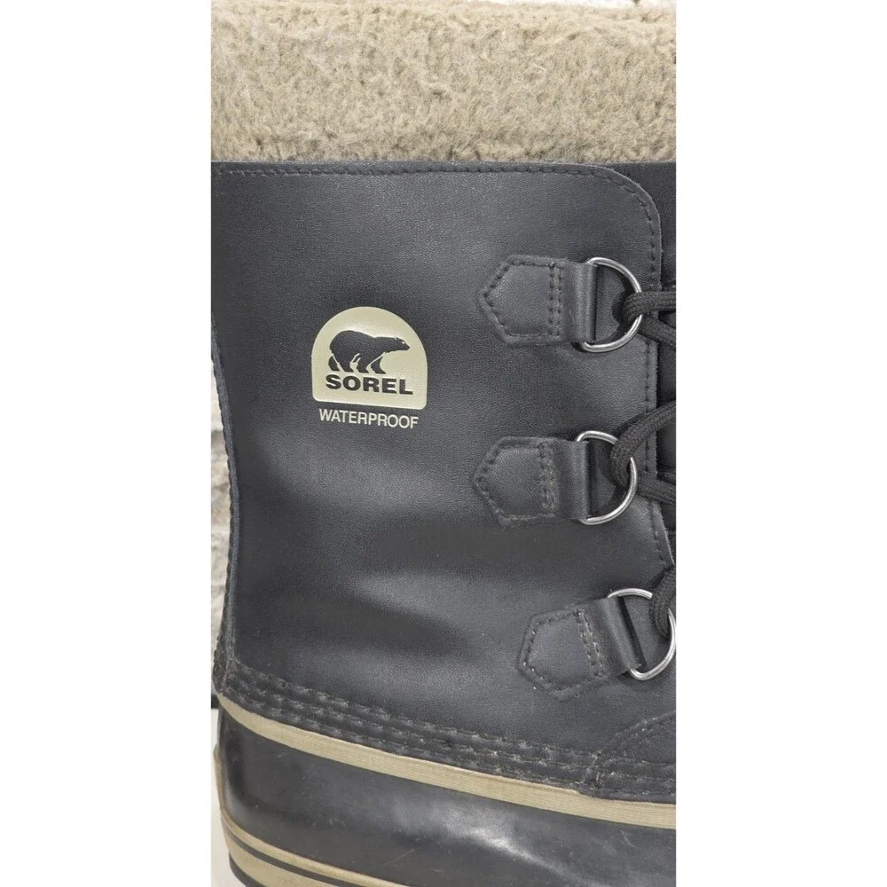 Sorel Yoot Pac Winter Boots Waterproof Insulated Black Snow Unisex Youth 4